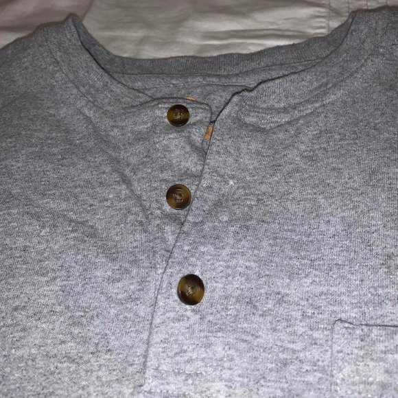 CARHARTT grey oversized button up tee with side pocket - Picture 3 of 3